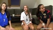 Video porn new Rare foursome with 3 teen soccer fan babes fucking lucky guy high speed
