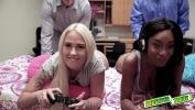 Video porn 2021 Gamer teens take their dads joysticks from behind all while keeping their eyes on the screen HD online