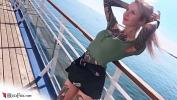 Download video sex hot Tattooed Girl Sucking and Doggystyle Fucking on a Sea Cruise Public Mp4