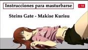 Download video sex Instrucciones para masturbarse con Makise del anime Steins Gate comma ella quiere tu semen para su laboratorio period HD online