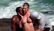 Free download video sex hot Big Fat White Dick and His Best Friend Black Guy with a BBC fucks Pornstar Tarra White on the Rocks in public hard and anal Mp4