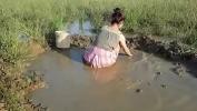 Video porn hot girl in pink skirt mud crawling HD