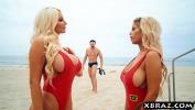 Video porn new Baywatch parody with huge tits blonde lifeguard babes online