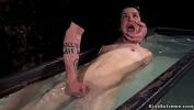 Download video sex 2021 tied up brunette slave juliette march made to kneeling while master rubbing her pussy then he pushed her in water bondage in glass steel cage HD online