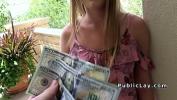 Video sex Blonde hottie flashes for money outdoor online fastest