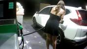 Free download video sexy hot Flashing my breasts comma pussy and ass while refueling the car high quality