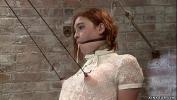 Download video sex Beautiful tied redhead lesbian slut Jodi Taylor is bound clothed and gagged gets caned and hard whipped by lezdom Claire Adams on hogtie Mp4